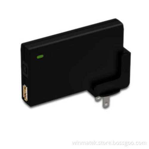 Slim Power Adapter with 100 to 240V AC Voltage Range and 10 to 95%RH Storage Humidity